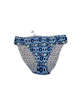 Tommy Bahama Island Cays Reversible Bikini Bottom M Blue White  UPF 50 Swimwear